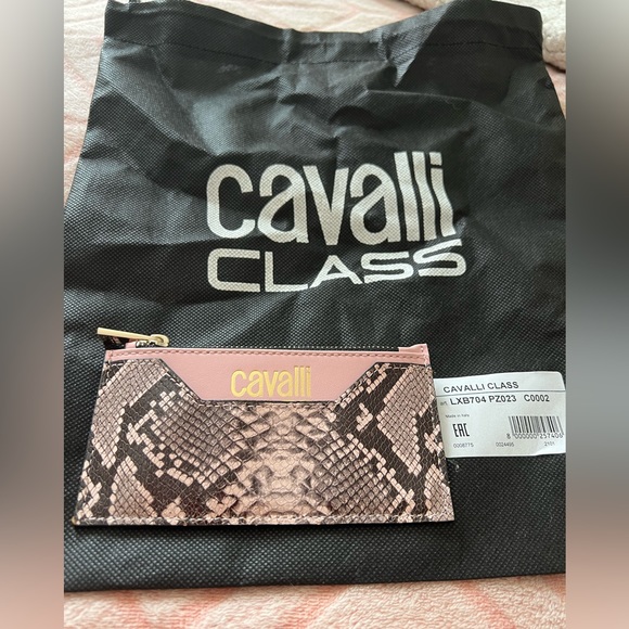 Cavalli Class Small Wallet Card Holder Organizer Pink - Picture 11 of 11
